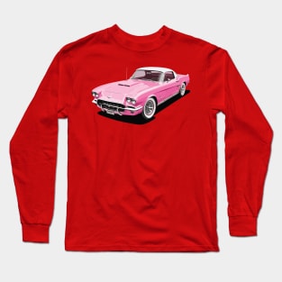 Pink Classic Barbie Car Long Sleeve T-Shirt